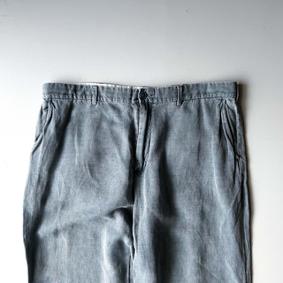00's THE TERRITORY AHEAD リネン×シルク ワイド スラックス