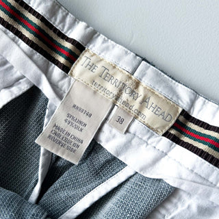 00's THE TERRITORY AHEAD リネン×シルク ワイド スラックス