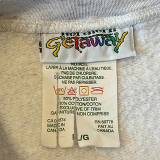90's～ "MADE IN CANADA" Getaway ベースボール プリント スウェット シャツ