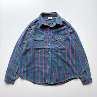 "MADE IN USA" 90's FIVE BROTHER ヘビーネル チェック シャツ