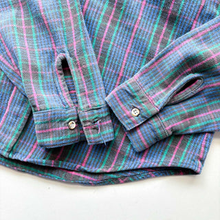 "MADE IN USA" 90's FIVE BROTHER ヘビーネル チェック シャツ