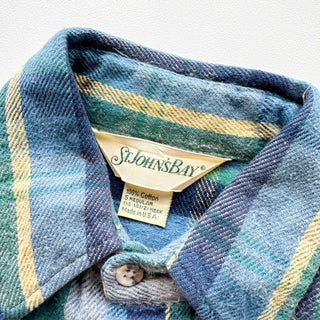 "MADE IN USA" 90's ST JOHN'S BAY チェック ヘビーネル シャツ