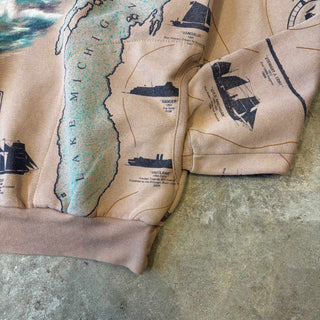 90's～ "made in USA" ART UNLIMITED SPORTSWEAR オールオーバープリント スウェット シャツ