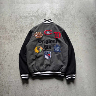 G-Ⅲ NHL "Original 6" チームワッペン メルトンウール スタジャン
