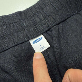 OLD NAVY リネン×レーヨン ワイド イージーパンツ