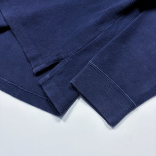 OLD Ralph Lauren ハーフジップ コットン ニットセーター(ネイビー)
