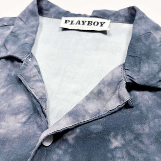 PLAYBOY by pacsun レーヨン タイダイ 開襟 S/Sシャツ