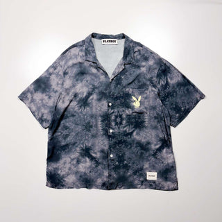 PLAYBOY by pacsun レーヨン タイダイ 開襟 S/Sシャツ