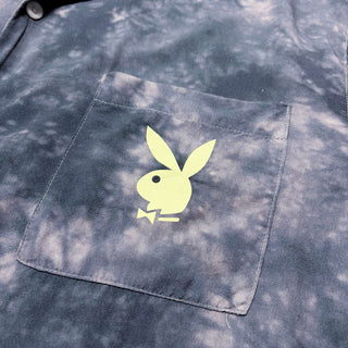PLAYBOY by pacsun レーヨン タイダイ 開襟 S/Sシャツ