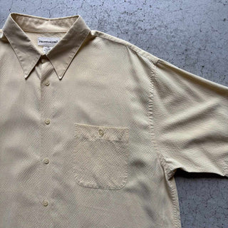 PRONT-UOMO レーヨン 格子柄 S/S シャツ