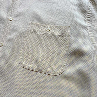 PRONT-UOMO レーヨン 格子柄 S/S シャツ