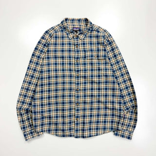 Patagonia "Organic cotton" チェック フランネルシャツ