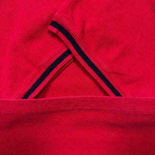 90's Ralph Lauren リブライン Vネック 鹿の子地 Tシャツ