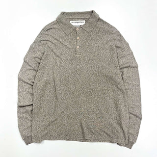 90's JHANE BARNES 霜降り レーヨン L/S ポロシャツ