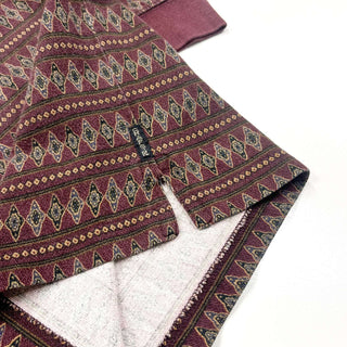 90's～ CHAPS 総柄 ボーダー L/S ポロシャツ
