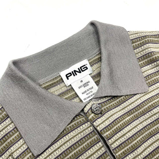 90's "made in ITALY" PING メリノウール L/S ポロシャツ