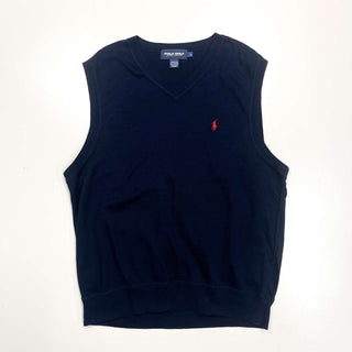 90's "made in USA" POLO GOLF Vネック ワンポイント ニットベスト