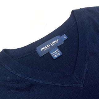 90's "made in USA" POLO GOLF Vネック ワンポイント ニットベスト