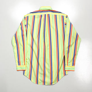 Ralph Lauren "classic fit" マルチカラー ストライプ L/Sシャツ