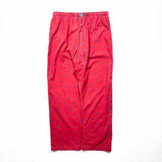 90's～ POLO Ralph Lauren ドローコード 総柄 ワイド パジャマ パンツ