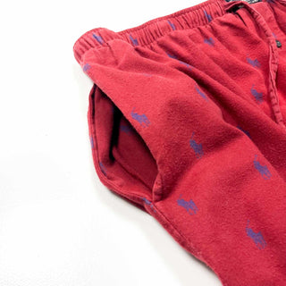 90's～ POLO Ralph Lauren ドローコード 総柄 ワイド パジャマ パンツ