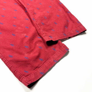 90's～ POLO Ralph Lauren ドローコード 総柄 ワイド パジャマ パンツ