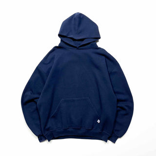 90's "made in MEXICO" RUSSELL ネイビー 無地 スウェット パーカ