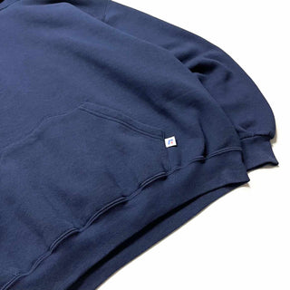 90's "made in MEXICO" RUSSELL ネイビー 無地 スウェット パーカ
