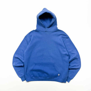 90's "made in USA" RUSSELL ブルー 無地 スウェット パーカ