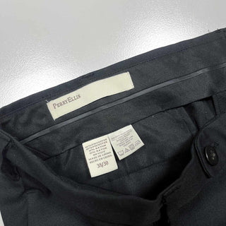 00's PERRY ELLIS レーヨン混 2タック ワイド スラックス