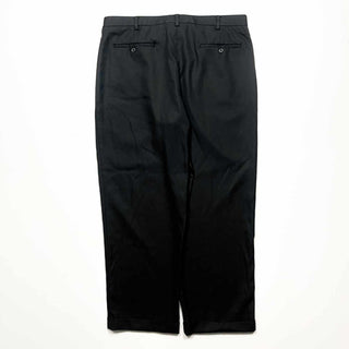 00's PERRY ELLIS レーヨン混 2タック ワイド スラックス