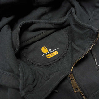 00's～ CARHARTT "FYPON"&"CONTRACT LUMBER"ハーフジップ スウェット パーカ
