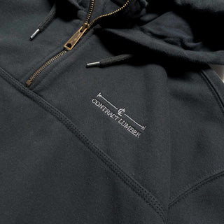 00's～ CARHARTT "FYPON"&"CONTRACT LUMBER"ハーフジップ スウェット パーカ