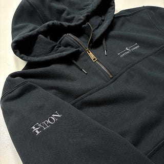 00's～ CARHARTT "FYPON"&"CONTRACT LUMBER"ハーフジップ スウェット パーカ