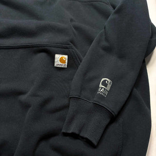 00's～ CARHARTT "FYPON"&"CONTRACT LUMBER"ハーフジップ スウェット パーカ