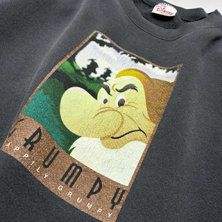 90's DISNEY "GRUMPY" プリント スウェットシャツ