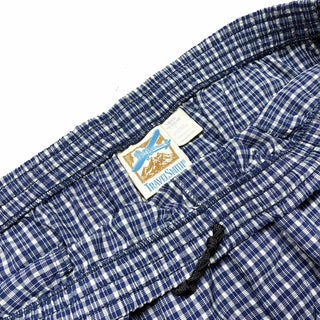 90's TRAVEL SMITH "made in USA" ドローコード チェック パジャマ パンツ