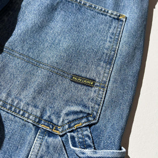 RALPH LAUREN POLO JEANS COMPANY ダブルニー ワイド デニム ペインター パンツ