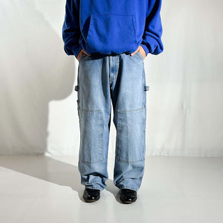 RALPH LAUREN POLO JEANS COMPANY ダブルニー ワイド デニム ペインター パンツ