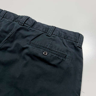 Ralph Lauren "GI FIT" ノータック ワイド チノ パンツ(ブラック)