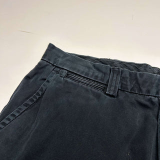 Ralph Lauren "GI FIT" ノータック ワイド チノ パンツ(ブラック)