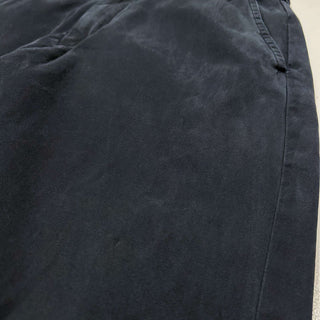 Ralph Lauren "GI FIT" ノータック ワイド チノ パンツ(ブラック)