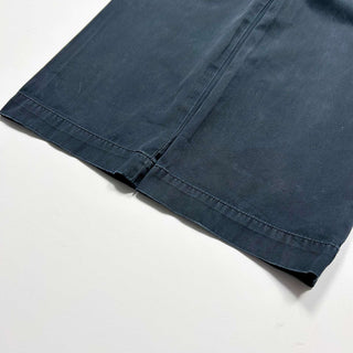 Ralph Lauren "GI FIT" ノータック ワイド チノ パンツ(ブラック)