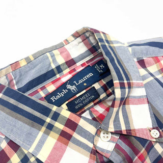 Ralph Lauren "MCMEEL" ボタンダウン マチ付 チェック L/Sシャツ