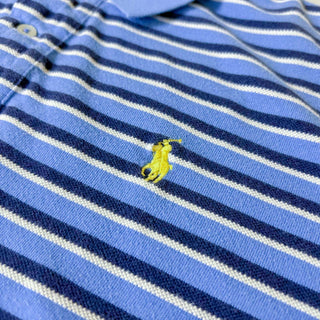 Ralph Lauren MIX編み ボーダー S/S ポロシャツ