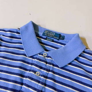 Ralph Lauren MIX編み ボーダー S/S ポロシャツ