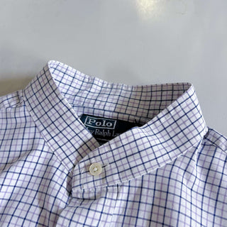 Ralph Lauren "REGENT" バンドカラー グラフチェック L/Sシャツ