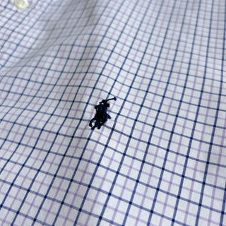 Ralph Lauren "REGENT" バンドカラー グラフチェック L/Sシャツ