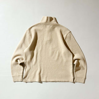 Ralph Lauren ハーフジップ コットンニット セーター(ベージュ)