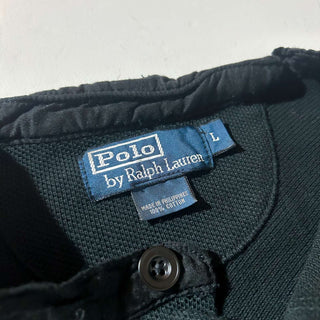 Ralph Lauren  ナイロン切替 マチ付ヘンリーネック サーマル カットソー